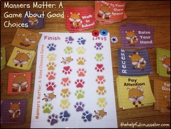 Manners Matter - Behavior Game, Coloring Puzzle Pages, and Bulletin Board