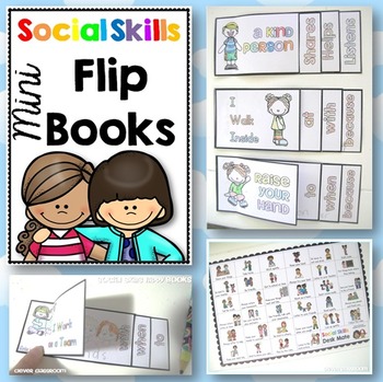 Preview of Social Skills Mini Flippy Books