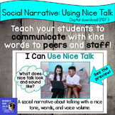 Social Skills Narrative Story about Communicating with Kin