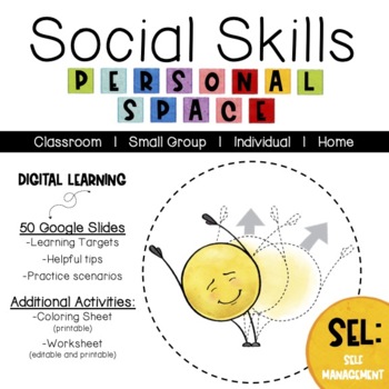 Preview of Social Skills: Personal Space   |   Digital Resource 