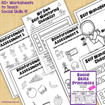 social skills printables for students with autism similar special needs