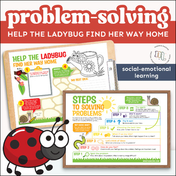 Preview of Social Skills Problem Solving Activities, SEL Problem Solving, Empathy Worksheet