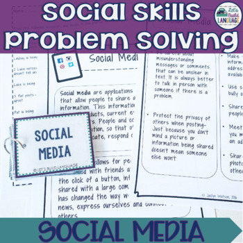 Preview of Social Skills Problem Solving: Social Media