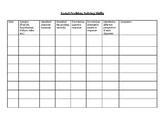 Social Skills Progress Monitoring/Data Collection Sheets