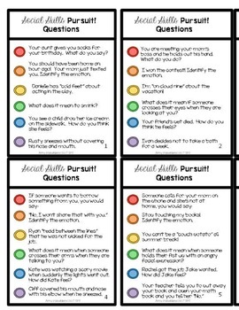 social skill questions for children with autism