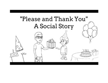 Preview of Social Skills - Read Aloud & Color Activity: "Please and Thank You"
