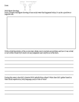 Social Skills Reflection Journal by The Creative SLP | TpT