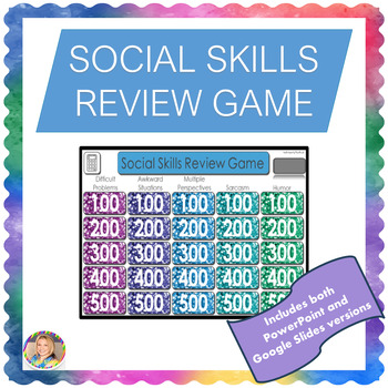 Social Skills Review Game (PowerPoint and Google Slides) by Easy Speak