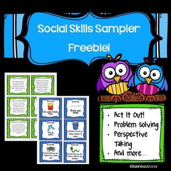 Preview of Social Skills Sampler Freebie