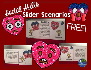 Preview of Social Skills for Valentine's Day Scenarios Sample
