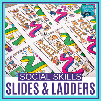 Social Skills Slides And Ladders Board Game By Speech Therapy Plans