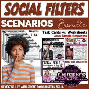 Preview of Social Skills | Social Filters | Filtering Your Thoughts | Communication Skills