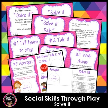 Social Skills Through Play Solving Problems by Tales From Miss D