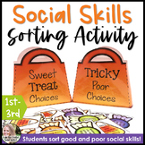 Social Skills Sorting Activity For Halloween