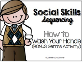 Preview of Social Skills Sorting - Germs and How to Wash Your Hands