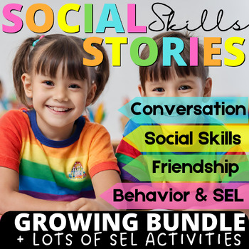 Preview of Social Skills Stories for Conversation, Friendship, Social Skills & Behavior SEL