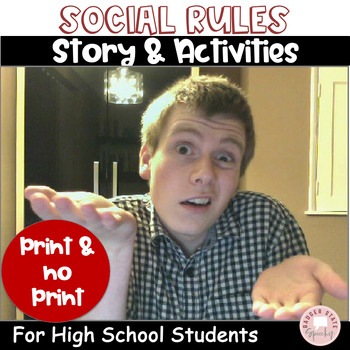 Preview of Social Skills Story Activities Functional Social Rules