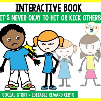 Preview of Social Skills Story Hitting and Kicking - Activities and Mini Books SEL