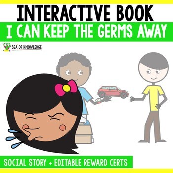 Preview of Social Skills Story Keep the Germs Away - Activities and Mini Books