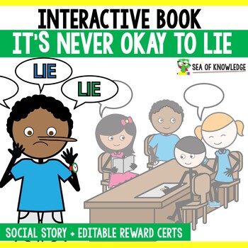 Preview of Social Stories Lying | Social Stories for Telling the Truth | Editable Rewards