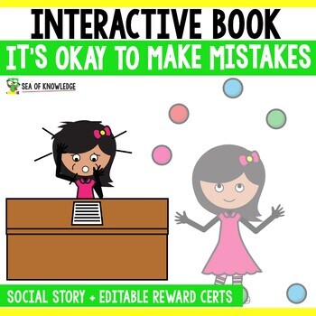 Preview of Social Skills Story Making Mistakes - Activities and Mini Books