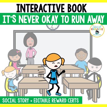 Preview of Social Skills Story Running Away - Activities and Mini Books SEL