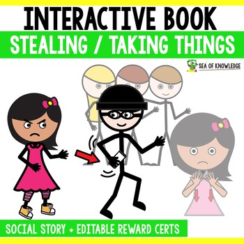 Preview of Social Skills Story Stealing or Taking Things - Activities and Mini Books SEL