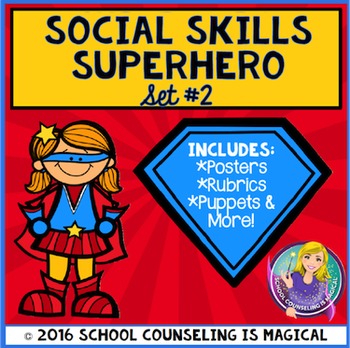Preview of Social Skills Superhero-Set#2