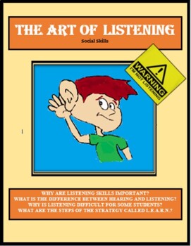 Preview of Social Skills - THE ART OF LISTENING - Life Skills - Social Skills Lesson