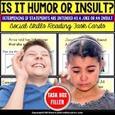 Social Skills Task Cards for Special Education HUMOR or IN
