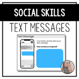Social Skills Text Message Activity for Speech Therapy Spe