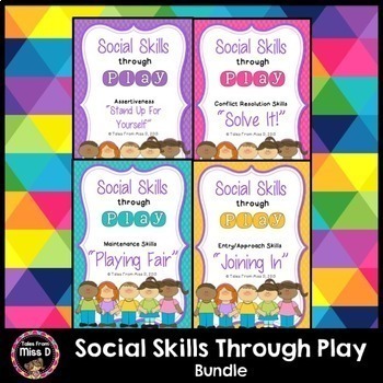 Social Skills Through Play Bundle by Tales From Miss D | TPT