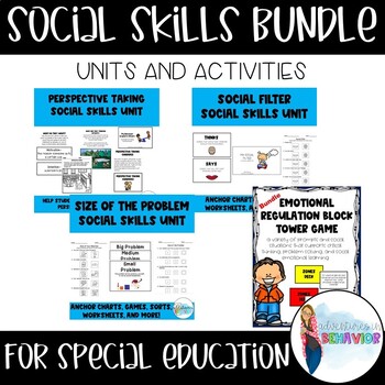 Preview of Social Skills Units Bundle | Social Emotional Learning