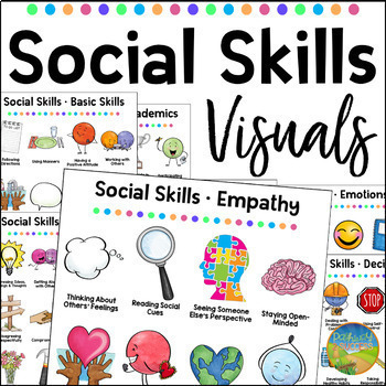 Preview of Social Skills Posters for Social Emotional Learning