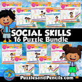 Social Skills Word Search Puzzles and Coloring Activities 