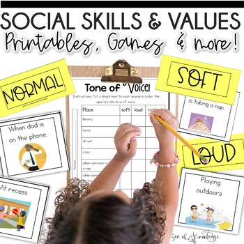 Preview of Social Skills Workbook | Kindergarten SPED | Bundle Social Emotional Learning