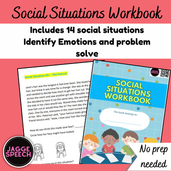 Preview of Social Skills Workbook / 14 Social Situations
