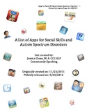 Social Skills and Autism Spectrum Disorders Application List