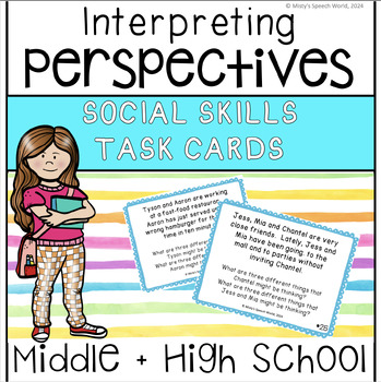 Preview of Perspective Taking Scenarios - Social Skills for Middle School & High School