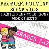 Problem Solving Scenarios for Speech Therapy | Worksheets
