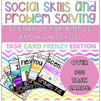 Preview of Social Skills for Middle School and High School | SEL + Life Skills Bundle