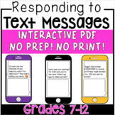 Social Skills for Middle School and High School - Text Con