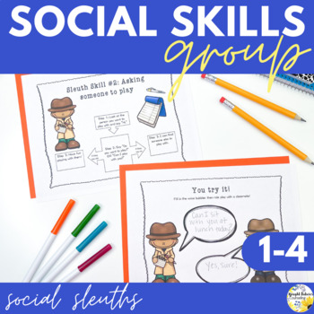 Preview of Social Skills Counseling Group - 10 Weeks of Activities, Games, Lessons & more!