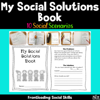 Preview of Social Solutions Booklet / Friendship / Peer Conflict & Control