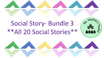 Preview of Social Stories- 1-20- BUNDLE