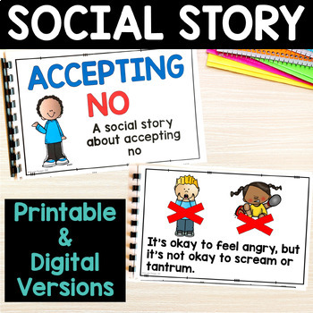 Social Story: Accepting No by Brooke Reagan | Teachers Pay Teachers