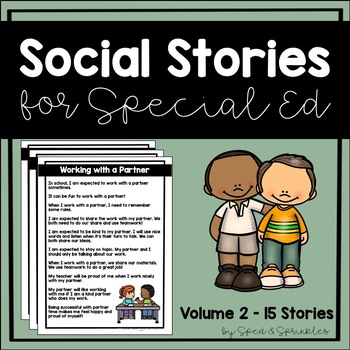 Preview of Social Stories for Special Education: Volume 2