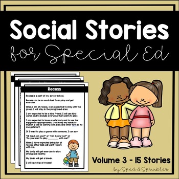 Preview of Social Stories for Special Education: Volume 3