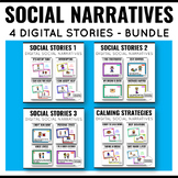 Social Narratives Boom Cards Bundle Digital SEL Support wi