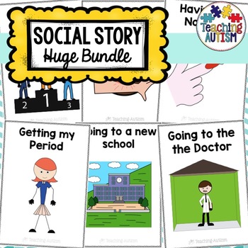 Preview of Social Narrative Stories Bundle for Autism and Special Education